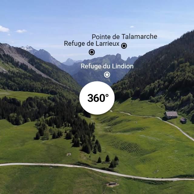Vue 360° drone - Plaine de Dran