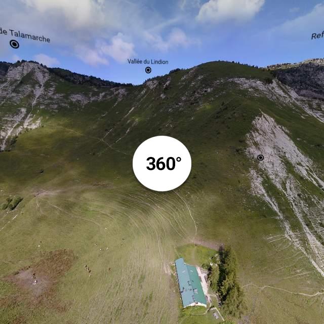 Vue 360° drone - Refuge de Larrieux