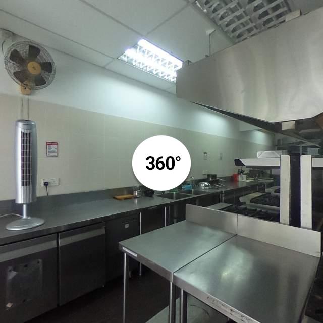 Inside kitchen