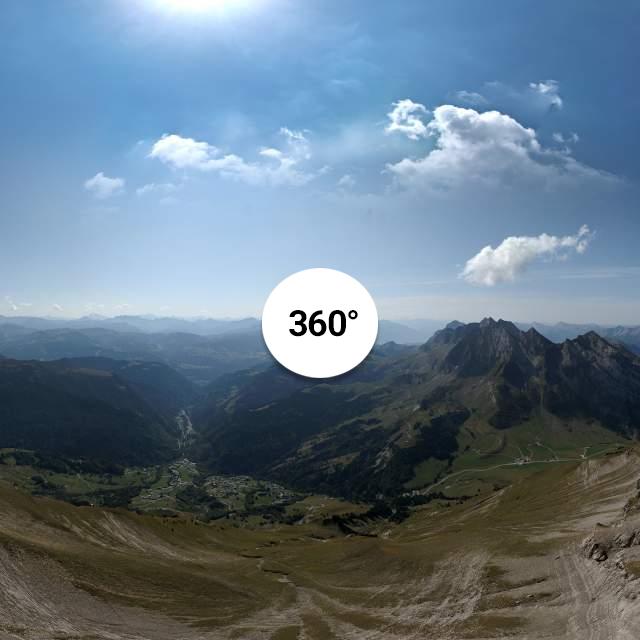 Vue 360° drone - La Porte des Aravis