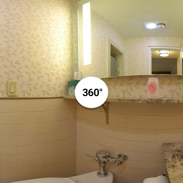 1711 bathroom with door open