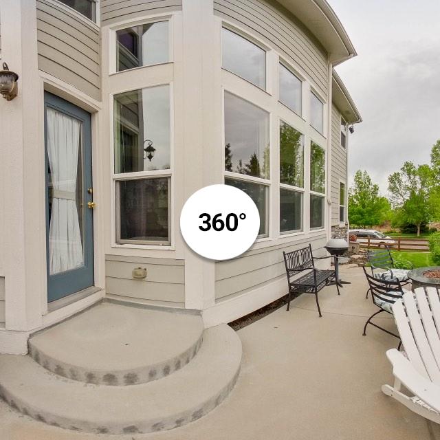 Exterior back patio door