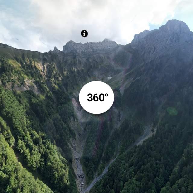 Vue 360° drone - Cirque des Varos