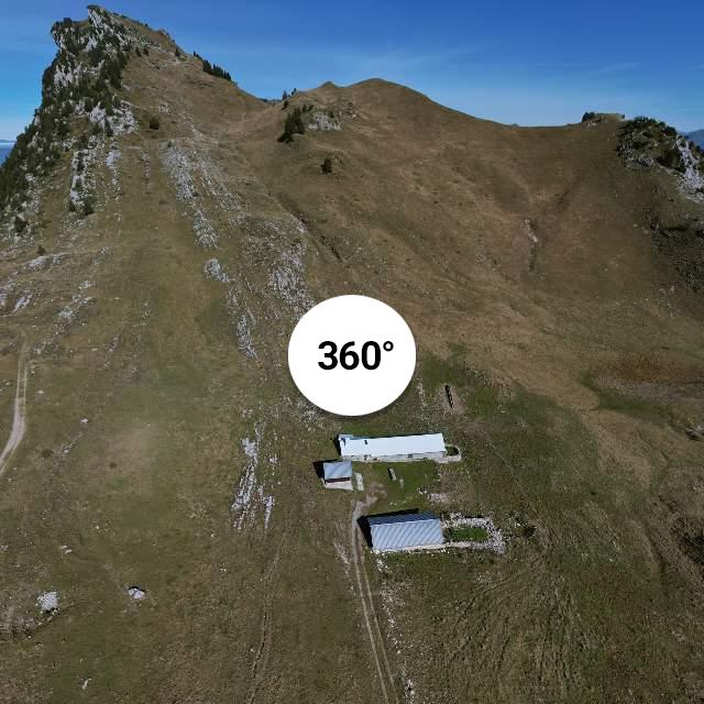 Vue 360° drone - Chalets de l'Aulp Riant Dessus