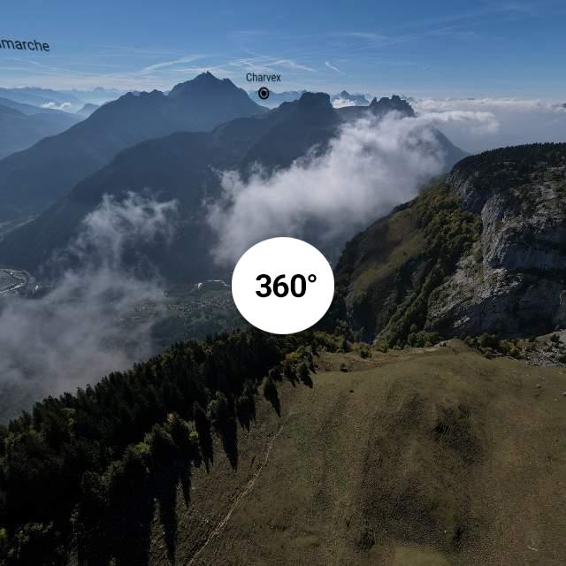Vue 360° drone - Vallon d'Ablon