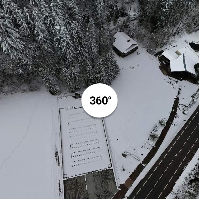 Vue 360° drone - Cimetière de Morette