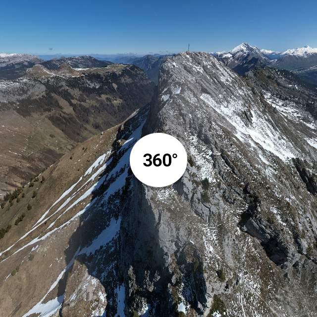 Vue 360° drone - Mont Lachat