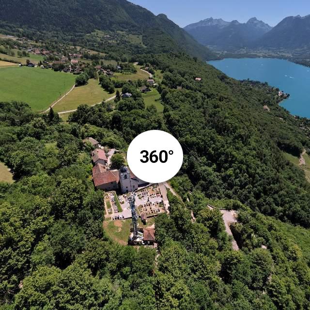 Vue 360° drone - Ermitage de Saint-Germain-sur-Talloires
