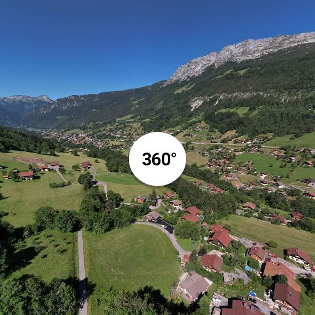 Vue 360° drone - Champs Courbes