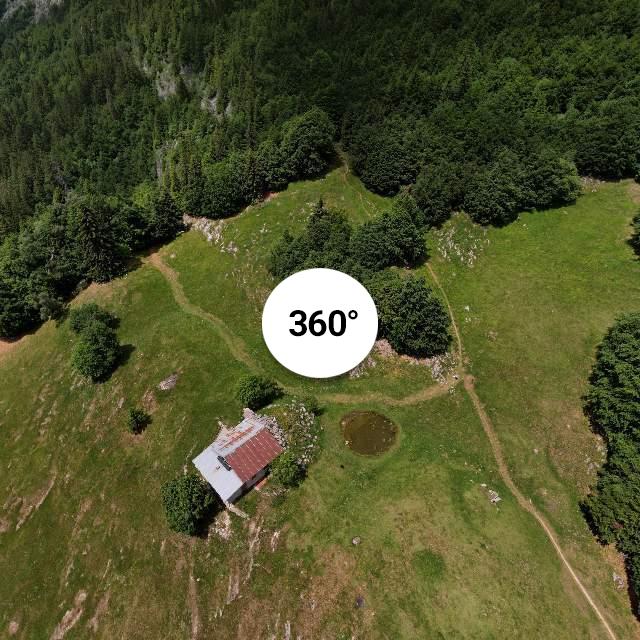 Vue 360° drone - Chalet de la Mare