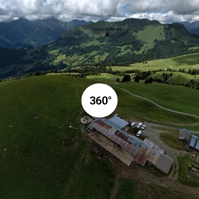Vue 360° drone - Aulp de Marlens