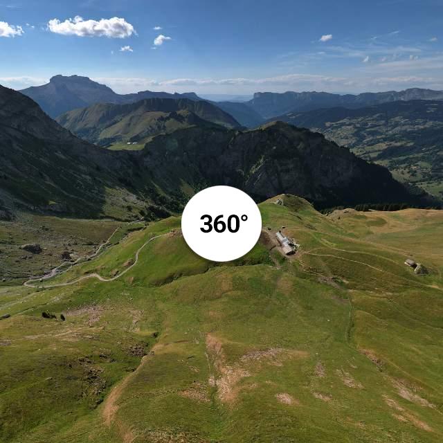 Vue 360° drone - Alpage de l'Aulp de Fier d'en Haut