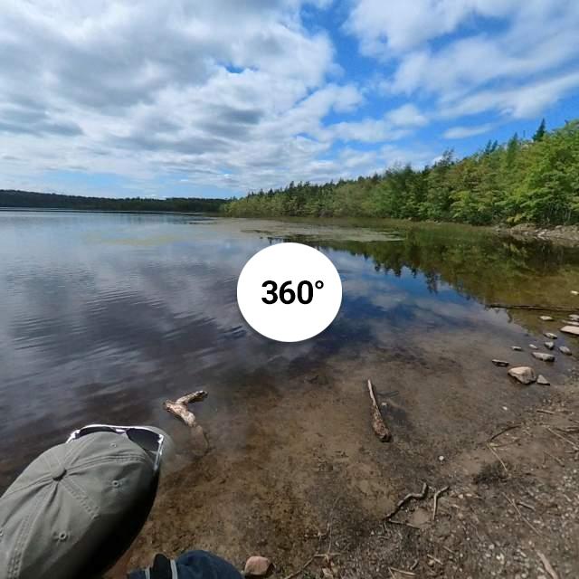 ber Lake ber Lake Falls hiking trail in Halifax, Nova...