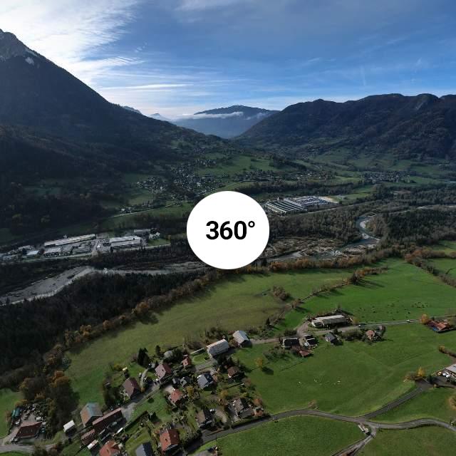Vue 360° drone - Charvex hameau