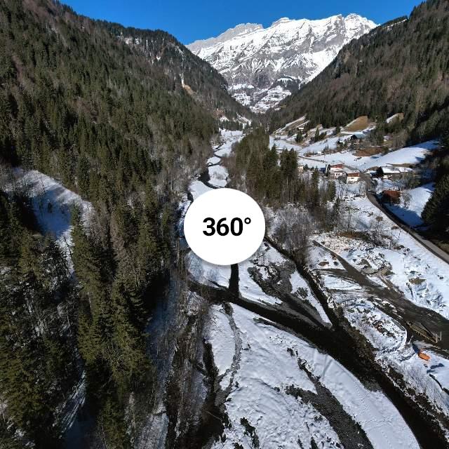 Vue 360° drone - Pont Manant