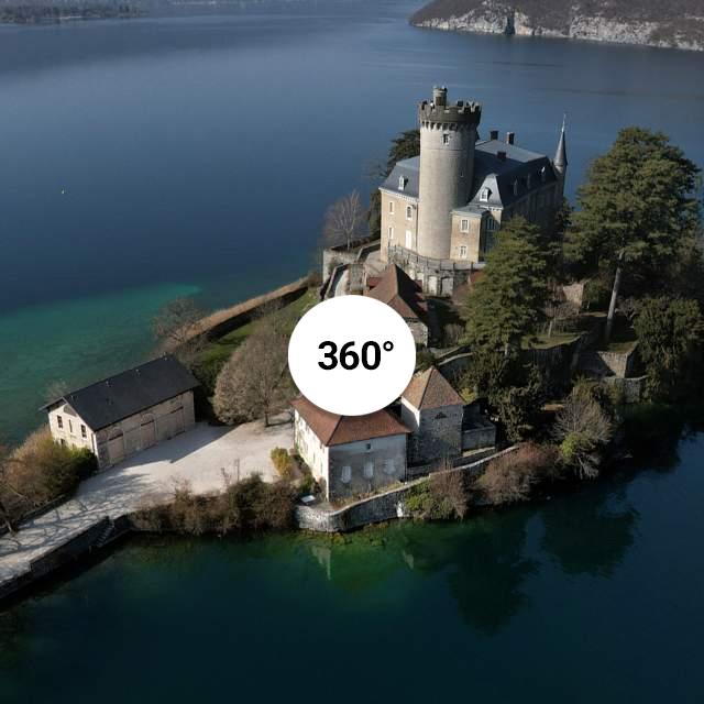 Vue 360° drone - Château de Duingt