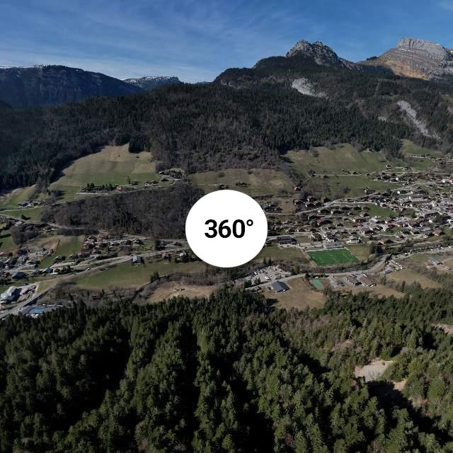 Vue 360° drone - Piste forestière des Mouilles