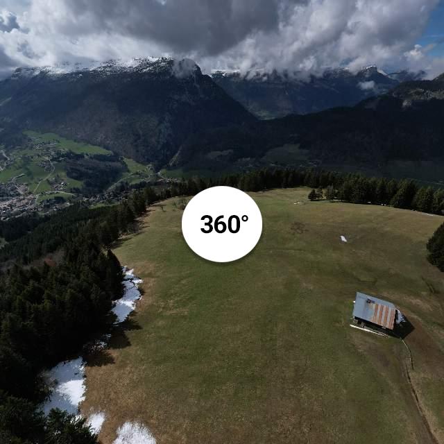 Vue 360° drone - Chalet du Danay d'en bas