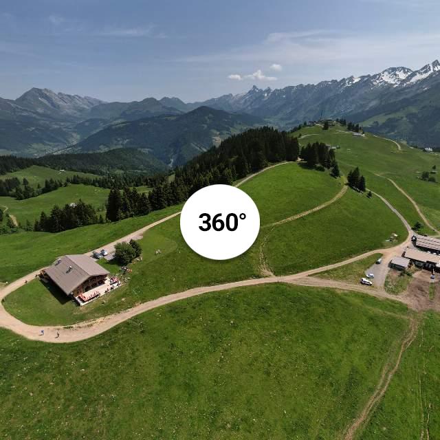 Vue 360° drone - Les Matins Clairs et la Ferme de Lorette