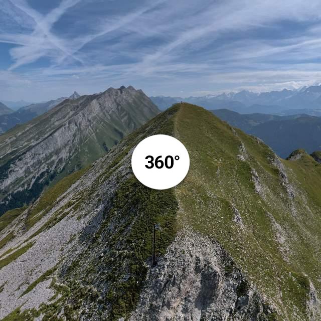 Vue 360° drone - Montée à la Pointe de Merdassier