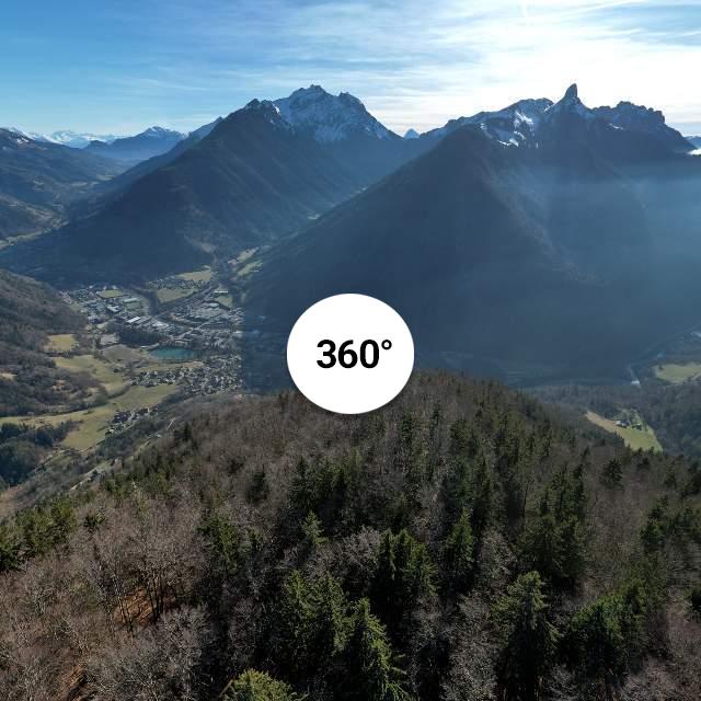 Vue 360° drone - Chalet de la Têtaz