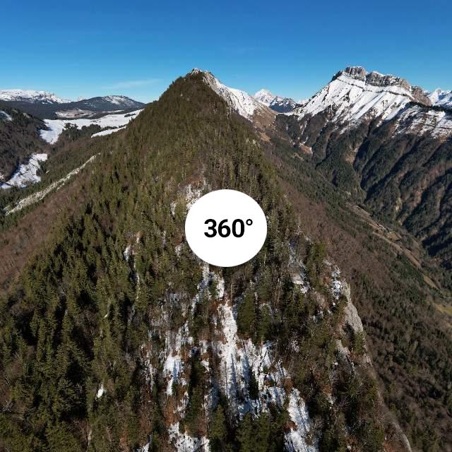 Vue 360° drone - Arête du Sapey