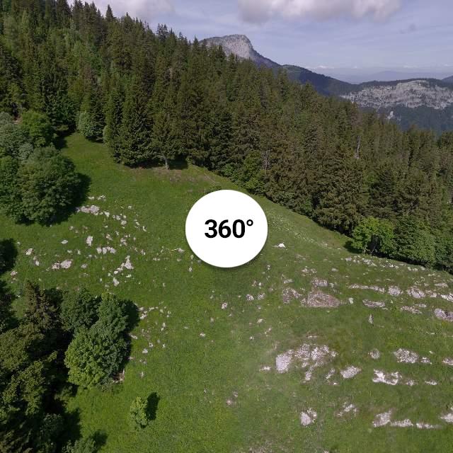 Vue 360° drone - Chalet de Cotagne