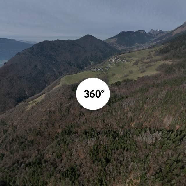 Vue 360° drone - Plan Montmin