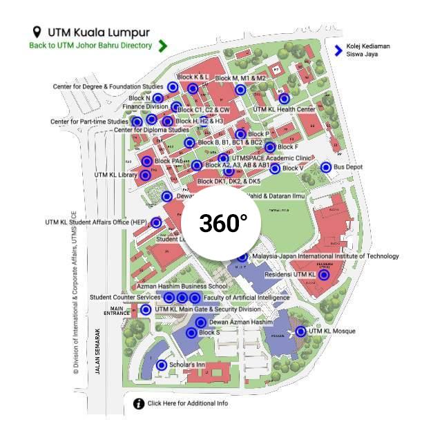 UTM Kuala Lumpur Campus Map