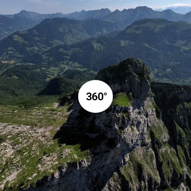 Vue 360° drone - Col des Vorets / L'Aiguille