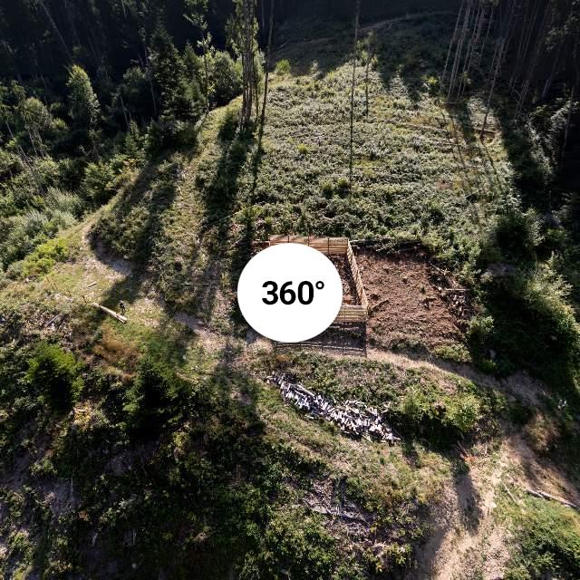 Vue 360° drone - Forêt école