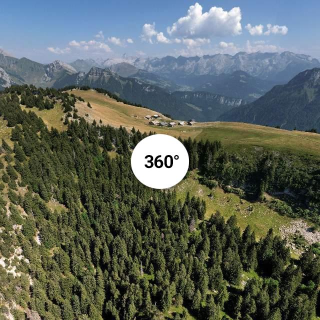 Vue 360° drone - Les Chalets des Auges