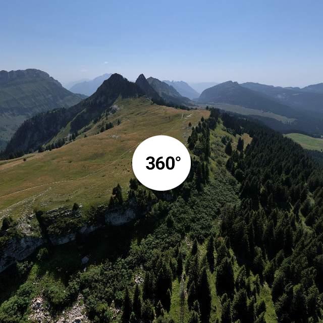 Vue 360° drone - Pas du Loup