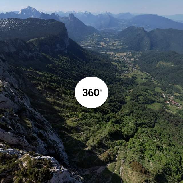 Vue 360° drone - Le Parmelan