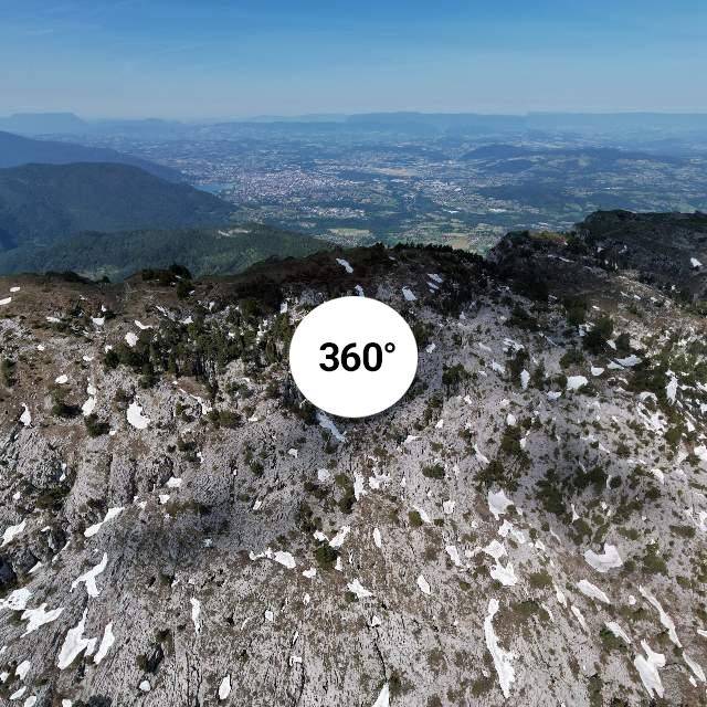 Vue 360° drone - Plateau du Parmelan