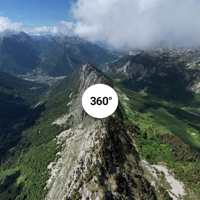 Vue 360° drone - Pointe de Dran